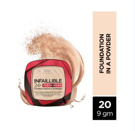 L'Oreal Paris Infallible 24H Fresh Wear Foundation In A Powder  - 20